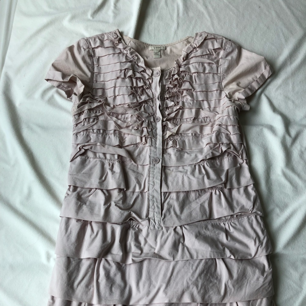 J crew ruffle dress